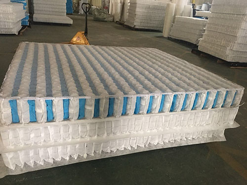 3D non-woven cover high carbon steel wire mattress independent spring unit.