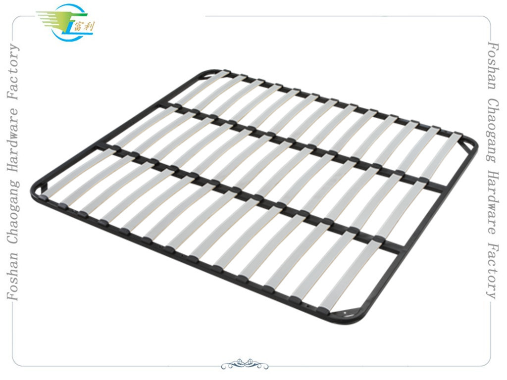 Welded Metal Slatted Bed Base Framework , Basic Wood Slat Bed Frame