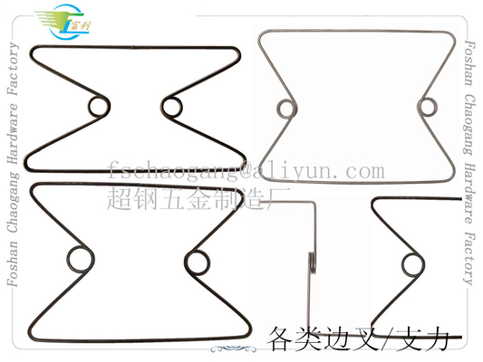 Butterfly Shaped Spring Mattress Hardware , Carbon Steel Mattress Edge Guard