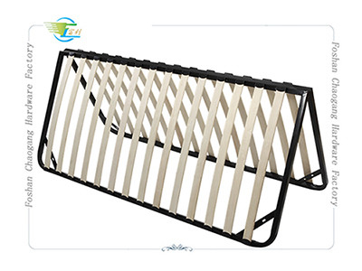 Folded Metal Slatted Bed Base Frame For King Size / Queen Size Mattrress