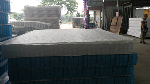 Pocket  Spring  Unit with non woven fabric 90g cover,as the core of mattress in King size
